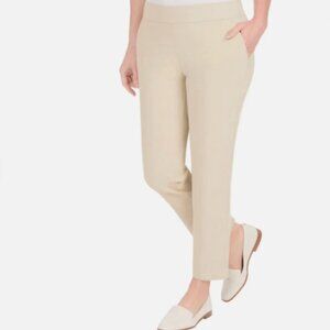 Hilary Radley Cream Ankle Pants